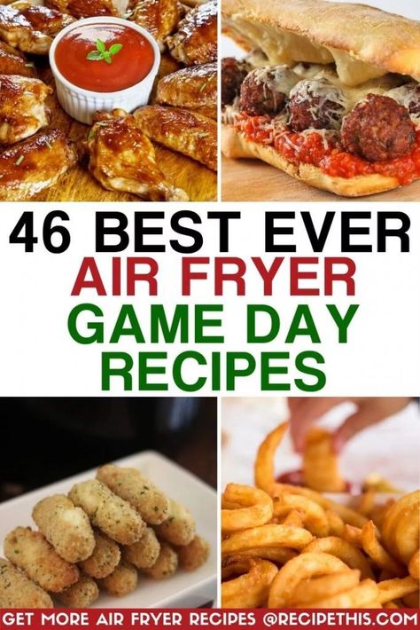 Football Snack Food, Game Day Recipes, The Best Air Fryer, Best Air Fryer, Football Snacks, Air Fryer Oven Recipes, Air Fry Recipes, Best Air Fryers, Tailgate Food