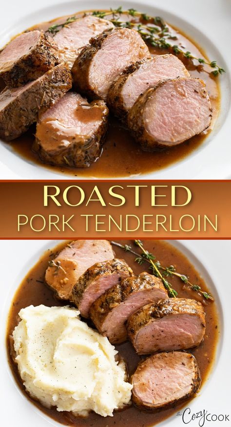 Pork Tenderloin Oven Recipes, Pork Tenderloin Roast Recipes, Pork Tenderloin Recipes In Oven, Fast Dinners Easy, Pork Tenderloin In The Oven, Sauce For Pork Tenderloin, Pork Roasts, Oven Roasted Pork Tenderloin, Best Pork Tenderloin Recipe