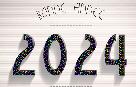 Gif animé bonne année 2024 avec feu d'artifice Gif Animation, Images Gif, Gif, Design