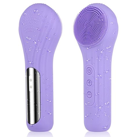 PRICES MAY VARY. 💥【FACIAL CLEANSING BRUSH EFFORTLESS DEEP CLEANSING】Face scrubber the most effective way to remove 99% of dirt, oil, makeup cosmetics and dead skin from your skin, it cleanses deeply, exfoliates gently, massages firmly. Using the powered facial cleansing brush for long-term will helps shrink pores, reduce blackheads and whitehead and have delicate smooth skin. 💥【100% WATERPROOF DESIGN FACIAL BRUSH】The rechargeable face scrubber designed with a sealed DC charging port to prevent Skincare Gadgets, Facial Cleanser Brush, Cleanser Brush, Facial Brush Cleanser, Face Scrubber, Facial Brush, Facial Brushes, Women Power, Cleansing Face