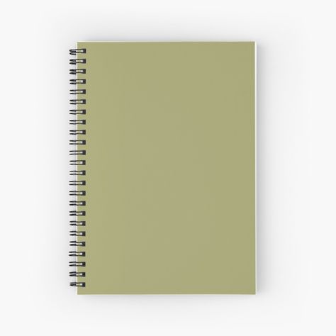 Green School Supplies, Plain Solid Color Background, School Notebooks Aesthetic, Green Journal, Diy Notebook Cover, School Diary, Green Notebook, Safari Green, Baby Art Projects