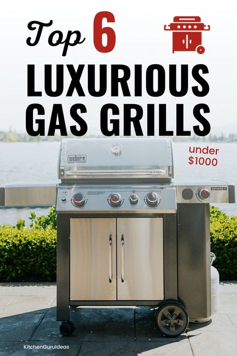 Grill like a backyard king with one of these 6 best gas grills under a grand. In this list, there are both propane grills and natural gas grills. Read their in-depth reviews for specs, features, and video overview. Clean Grill Grates, Best Gas Grills, Grilling Guide, Grill Cleaning, Best Charcoal Grill, Kamado Grill, Natural Gas Grill, Camping Grill, Grilling Tips