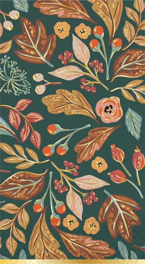 Buffet Kitchen, Decorative Paper Napkins, Paper Hand Towels, Floral Cocktails, Colors Of Fall, Pumpkin Leaves, Napkin Design, Cotton Bath Rug, Pumpkin Colors