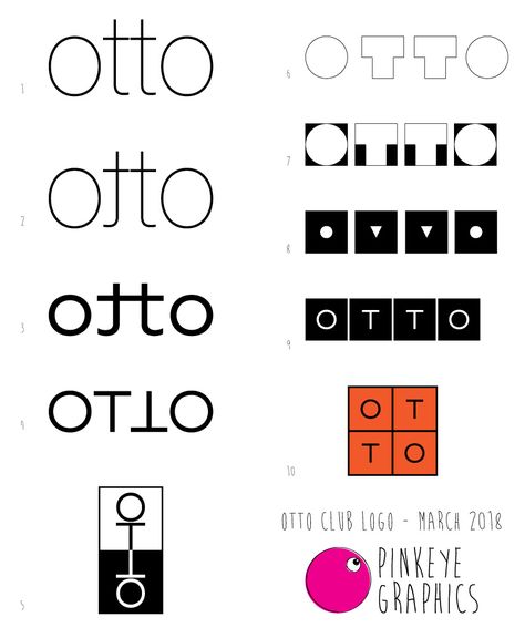 A selection of logos we created for Club Otto. Otto stands for 'Oblivious to the obvious'. Stylish Fonts, Logo Design, Bike, ? Logo, Tattoos, Quick Saves, Design, Logos