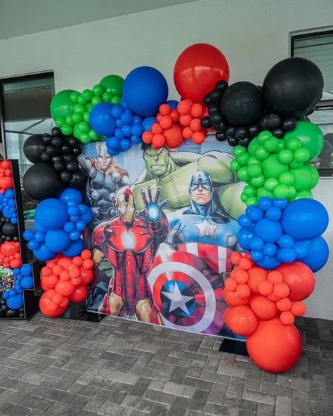 DIY Marvel Balloon Garland Arch Kit / Birthday, Iron Man, Black, Green, Red, Blue, Hulk, Captain America, Thor, Kids Party Modern Avengers Party, Avengers Birthday Backdrop, Avengers Balloon Arch, Marvel Balloon Arch, Marvel Balloon Garland, Marvel Centerpiece Ideas, Avengers Balloon Garland, Superhero Balloon Garland, Marvel Themed Birthday Party