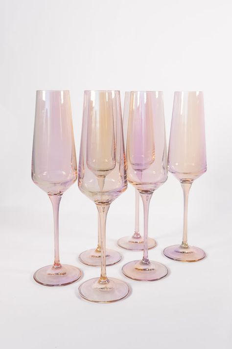 Estelle Colored Glass is a luxury brand of hand-blown colored glass cake plates and stemware. The Estelle Colored Glass collection is comprised of original commissioned pieces made by glass artisans in Poland at a glass making company with a rich 100-plus-year-old history. Champagne Flute Set, Glass Cakes, Cute Kitchen, Champagne Flutes, Dream House Decor, Home Gadgets, Kitchen Items, Stemware, 30th Birthday