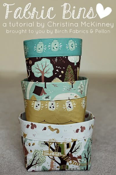 birchfabrics: Tutorial: fabric bins featuring fort firefly by christina mckinney {a Pellon® & Birch Fabrics partnered project} Syprosjekter For Nybegynnere, Fabric Bin, Fabric Box, Diy Sewing Gifts, Quilted Purse, Sew Ins, Sewing Tutorials Free, Fabric Boxes, Creation Couture