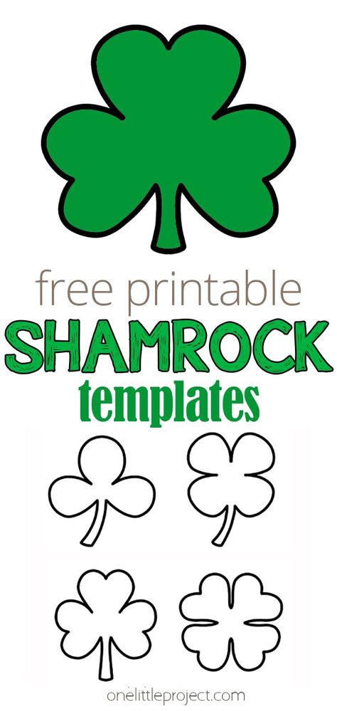 Over 24 free printable shamrock template pages to use for crafts and colouring. There are 6 different shapes of shamrock outlines that you can find in all different sizes! These clover shapes are perfect for St. Patrick's Day crafts or any spring activity where you might need a shamrock stencil. Shamrock Template Free Printables, Shamrock Stencil, Ahg Crafts, Shamrock Outline, Shamrock Printable, Easy Learning Activities, Baby Hats Knitting Free, Shamrock Template, Shamrock Craft