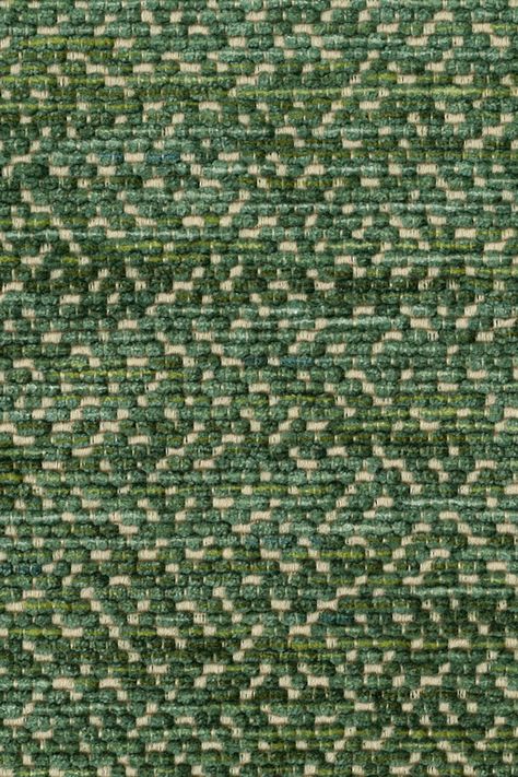 A luxurious, textured semi-plain weave featuring an intricate, irregular dot pattern. This modern fabric has the shimmering decorative quality of granite, with the space-dyed chenille yarn creating a tactile surface of both depth and interest and is ideal for upholstery. Chenille Fabric Texture, Patterned Upholstery Fabric, Plain Weave Fabric, Materials And Textures Fabric, Green Fabric Texture Patterns, Green Carpet Texture, Green Fabric Pattern, Bedrooms Rugs, Eclectic Sofa