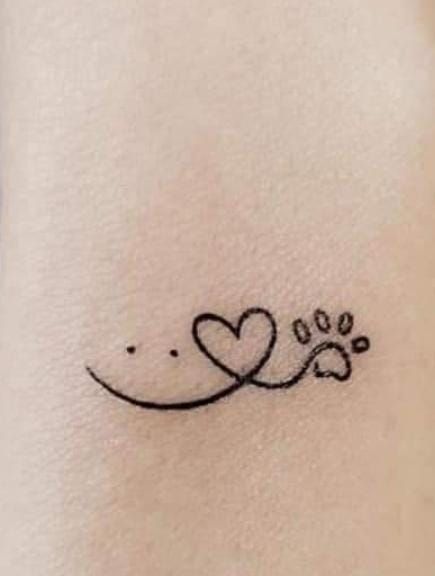 Pin by Diana on TATTOOS in 2022 | Pawprint tattoo, Mommy tattoos, Small tattoos Cat Pawprint Tattoo, Minimalist Tattoo Family, Dog Paw Tattoos For Women, Cat Paw Tattoo, Herz Tattoo Klein, Animal Tattoos For Women, Small Dog Tattoos, Tattoos For Dog Lovers, Pawprint Tattoo