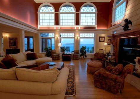 mansion living rooms -  #laylagrayce #gabbyfurnishings Living Room 2000s, 2000s Mansion, Mexico Mansion, 2000s Living Room, Living Room 80s, Tv And Fireplace, Parent Dr, Living Room With Tv, Room With Tv