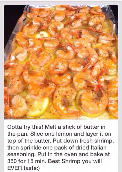 Lemon Butter Shrimp, Italian Shrimp Recipes, Lemon Shrimp, Recipes Shrimp, Shrimp Recipes For Dinner, Butter Shrimp, Baked Shrimp, Lemon Slices, Shrimp Recipes Easy