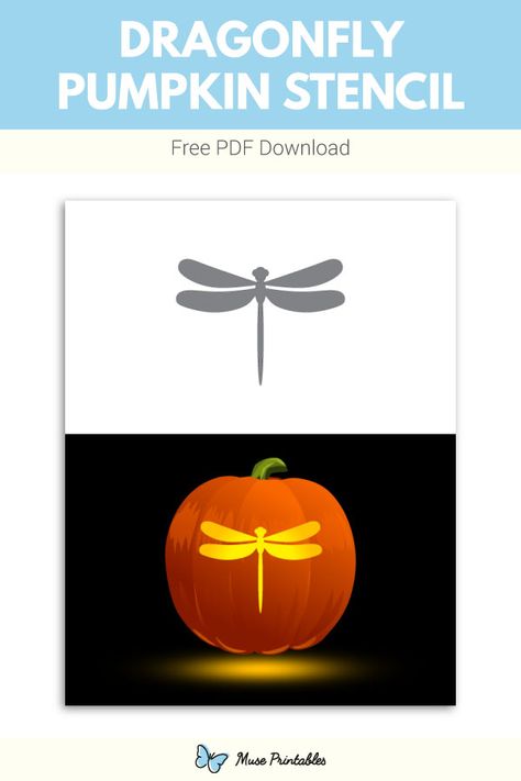 Dragonfly Pumpkin Carving, Printable Pumpkin Stencils, Pumpkin Stencils Free, Department 56 Halloween, Halloween Pumpkin Stencils, Pumpkin Stencils, Thanksgiving Time, Fake Candles, Halloween Labels