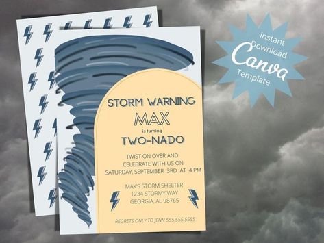 4 Nado Birthday, Tornado Birthday Party Decorations, Two Nado Birthday Party Boy, Tornado Party Ideas, Twonado Birthday Party Decor, Four Nado Birthday Party, Tornado Themed Birthday Party, Two Themed Birthday Party Boy, Two Nado Birthday Party