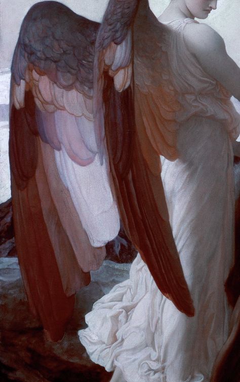 Elijah In The Wilderness, Frederic Leighton, Rabindranath Tagore, Rennaissance Art, Wings Art, Angel Painting, Biblical Art, Old Paintings, Classical Art