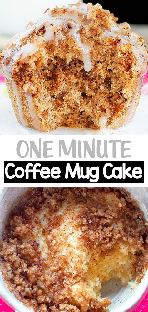 Single Serve Muffin Recipe, Fluffy Mug Cake, Keto Coffee Mug Cake, No Butter Mug Cake, 123 Mug Cake Recipe, Dessert In Mug, Mug Cake With Almond Flour, Fall Mug Cake Recipes, Graham Cracker Mug Cake