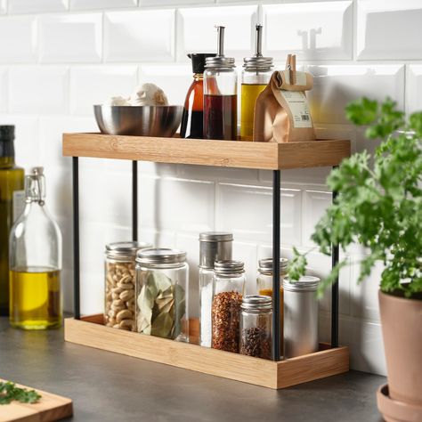 Wooden spice rack