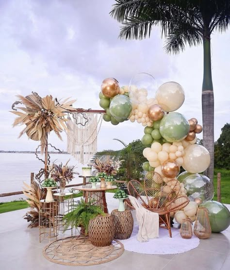 Bali Party Decorations, Rustic Boho Party Decor, Tulum Birthday Party Ideas, Tulum Birthday Party, Tulum Theme Party Decor, Bohemian Birthday Decor, Tulum Party Decor, Tulum Theme Party, Bohemian Theme Party Decoration