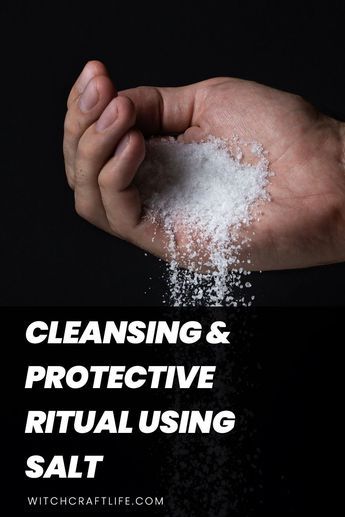 Salt Ritual Protection, House Cleansing Ritual Protection Spells, How To Use Salt For Protection, Witch House Cleanse, Salt Cleansing Ritual, Cleansing Ritual Self, Negativity Cleanse, House Cleansing Spell, Mind Cleansing