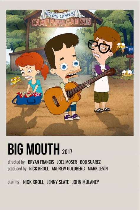 Big Mouth Polaroid Poster, Big Mouth Aesthetic, Big Mouth Poster, Big Mouth Wallpaper, House Cartoon, Watch The World Burn, Series Poster, Film Posters Vintage, Movie Poster Wall