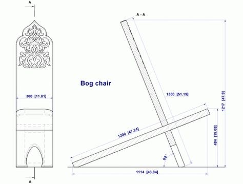 plank chair also called a bog chair Viking Chair, Medieval Furniture, Wood Crafting Tools, Furniture Free, Outdoor Furniture Plans, Wood Plans, Free Plans, Woodworking Plan, Woodworking Plans Free