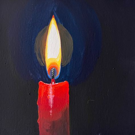 Paintings Of Candles, Foredge Painting, Candle Paintings, Candle Painting Art, Candle Art Painting, Flaming Chalice, Book Paintings, Arti Thali, Jewish Artwork