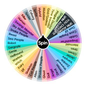 😈💀 What Creature/Monster Are You??? 💀😈 | Spin the Wheel - Random Picker Zombie Oc Challenge, Oc Creature Ideas, Aesthetic Wheel Spinner, Spin The Wheel Gacha Oc, Spin The Wheel Oc Challenge, Oc Spin The Wheel, Monster Ideas Character Design, Monster Oc Challenge, List Of Monsters