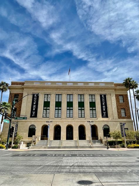 The Mob Museum in Las Vegas The Mob Museum Las Vegas, Mob Museum Las Vegas, Mob Museum, Museums In Las Vegas, Las Vegas Photography, Nevada Travel, The Mob, Downtown Las Vegas, Valley Of Fire