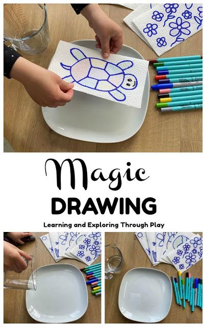 Magic Camp Activities, Magic Preschool Theme, Magic Water Painting Diy, Kitchen Roll Craft Kids, Scientist Crafts For Preschool, Magic For Preschoolers, Preschool Magic Theme, Magic Week Activities, Science Preschool Crafts