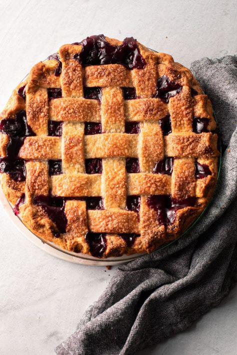 Pie Dough Recipe Butter, Fresh Blueberry Pie, Homemade Cherry Pies, Kennebunkport Maine, Vegan Pie, Vegan Blueberry, Flaky Pie Crust, Butter Pie, Coastal Town