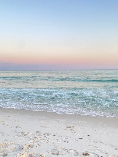 Beautiful pastel colored beach photograph. Great touch for any room! Ocean Aesthetic Pastel, Simple Beach Aesthetic, Simple Beach Pictures, Light Blue Beach Aesthetic, Cute Summer Wallpapers Laptop, Cute Wallpapers Beach, Pastel Aesthetic Pictures, Beach Background Landscape, Pastel Colour Aesthetic