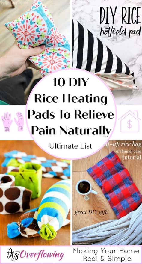 10 DIY Rice Heating Pad Ideas (Aromatherapy Heating Bag) How To Make A Rice Sock Heat Pack, Rice Warming Bags Diy, Corn Heating Pad Diy, Diy Heating Pad For Cramps, Neck Rice Bag Pattern, Hot Packs Diy Homemade, Rice Bags Diy Heating Pads Patterns, Home Made Heating Pads, Sew Heating Pad