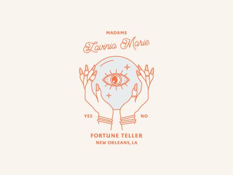 Fortune Illustration, Whimsical Logo, Crystal Logo, Fortune Teller, Good Fortune, Diy Clay, Design Inspo, Digital Illustration, Global Community