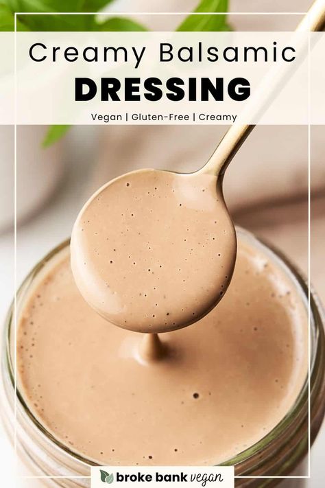 Apple Balsamic Dressing, Creamy Basalmic Dressing, Roast Vegetable Salad Dressing, Balsamic Mustard Dressing, Balsamic Blue Cheese Dressing, Roasted Salad Recipes, Creamy Vinaigrette Dressing, Creamy Dressing Recipe, Garden Salads