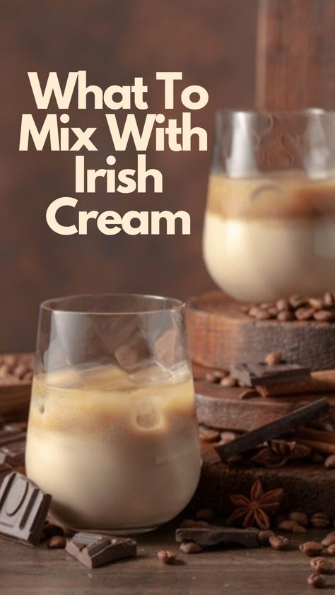 7 Most Popular Drinks to Mix With Irish Cream Hot Cocoa With Baileys Irish Cream, Baileys And Cream Drink, Homemade Baileys For Christmas, Bailies Irish Cream Drinks, Irish Cream Liquor Drinks, Bailies Irish Cream Recipes, Creme Liquor Drinks, Irish Creme Recipes, Bailey Irish Cream Recipe