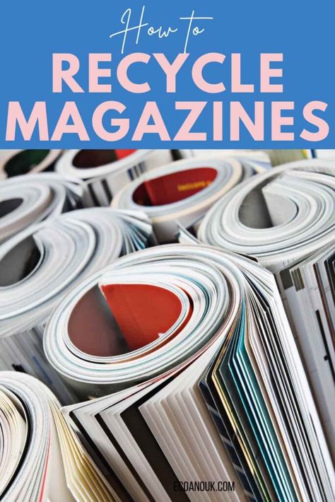 Recycle Magazines, Upcycle Magazines, Old Magazine Crafts, Recycled Magazine Crafts, Recycled Magazine, Recycled Magazines, Recycled Books, Recycle Cans, Recycling Process