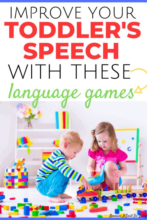 Toddler Language Development, Language Development Activities, Toddler Speech, Language Games, Speech Articulation, Early Literacy Activities, Teaching Toddlers, Speech Activities, Toddler Development