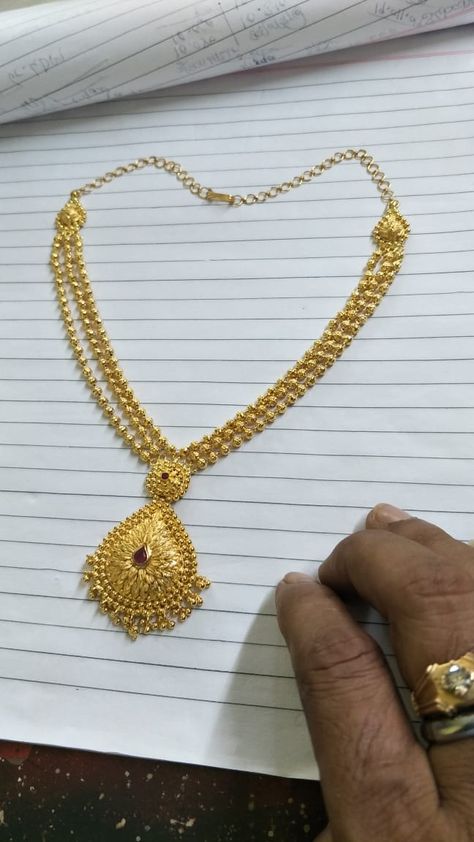 Chandra Haaram Designs, 30 Gram Gold Necklace Designs, Chain Dollars Gold Design, Mohanmala Gold Design, Simple Haram Designs Gold, 10gms Gold Necklace Designs, Gundla Haram Designs, 20gms Gold Necklace Designs, Unique Gold Jewelry Designs