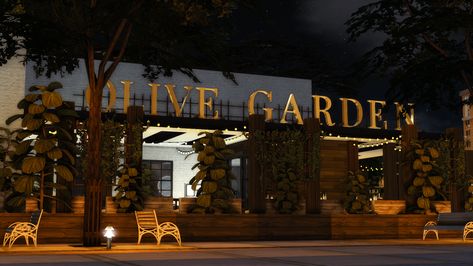 Sims 4 Olive Garden, Sims 4 Date Lots, Sims 4 Lots Restaurant, Sims 4 Mall, Ts4 Lots, Ts4 Builds, Sims 4 Restaurant, Brindleton Bay, Sims Finds