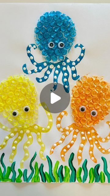 Mel  |  Early Childhood Educator on Instagram: "Bubble Wrap Octopus Art 🐙🐙

Follow @artsandcrafts4kids for more ideas! 🌟
.
.
.
#sensoryactivities #artsandcrafts #diyartsandcrafts #activitiesforkids #kidsactivities #earlychildhoodeducation #playlearningideas #octopus" Bubble Wrap Octopus, Octopus Projects For Kids, Octopus Activity For Preschool, Summer Activities For Preschoolers Art Craft Ideas, Octopus Craft For Toddlers, Toddler Summer Art, Octopus Art For Kids, Octopus Craft Preschool, Bubble Wrap Activities