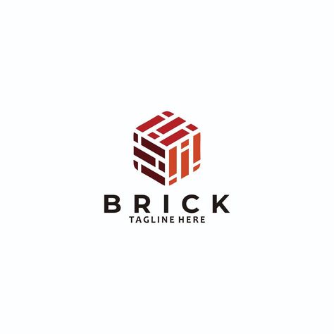 brick logo icon vector isolated Brick Logo Ideas, Brick Logo, Logo Design Presentation, T Shirt Design Template, Design Presentation, The Brick, Logo Icon, Free Sign, Logo Icons