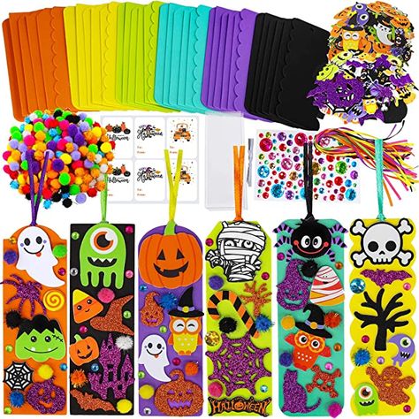 Fall Kids Crafts, Halloween Classroom Activities, Halloween Bookmarks, Halloween Craft Kits, Halloween Arts, Classroom Halloween Party, Halloween Arts And Crafts, Halloween Classroom, Bookmark Craft