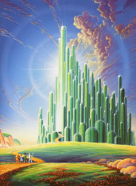 "The Emerald City" by randy Souders Wizard Of Oz 1939, Land Of Oz, The Wonderful Wizard Of Oz, Ruby Slippers, Yellow Brick Road, The Wizard Of Oz, Judy Garland, Emerald City, The Wizard