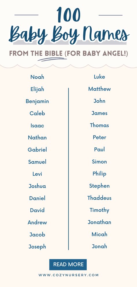 Discover our collection of 100 baby boy names from the Bible, chosen to reflect the miracle of your newborn. Dive into a treasure trove of names that are as unique as they are inspirational. Perfect for your little angel! #MiracleBabyNames #UniqueBoyNames Boy Bible Names, Bible Names For Boys, Boy Names From The Bible, Boy Name List, Names From The Bible, Biblical Boy Names, Bible Baby Names, Bible Names, Baby Boy Name List