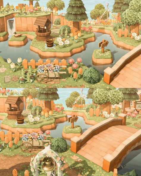 Cosy Gaming, Cottage Core Animal Crossing, Cottagecore Animals, Cottagecore Animal Crossing, Acnh Cottagecore, Water Island, Beautiful River, Animal Crossing Funny, Forest Core