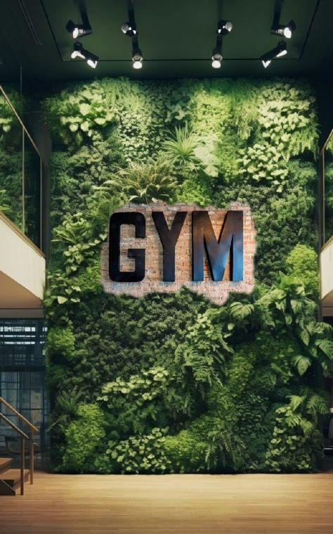 Nature Gym Design, Beautiful Gym Interior, Gym Shop Design, Gym Club Design Interiors, Gym With Plants, Gym Changing Room Design, Gym Business Ideas, Women Only Gym Design, Gym Lounge Area