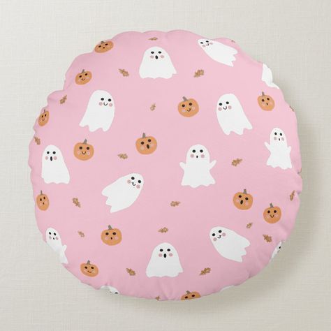 A cute ghost, pumpkin and autumn leaves pattern on a pink background. A perfect design for anyone who loves cute illustrations of ghosts and Halloween themed art. An ideal pink ghost pattern design for Halloween parties, October Birthday parties, baby showers, Halloween home décor and gifts. Pink Ghost Pumpkin Painting, Pink Pumpkin With Ghost, Ghost Painting Pumpkin, Pink Ghost Pumpkin, Pumkin Paintings Idea Cute Pink, Pink Pumpkins Painting, Pumpkin Painting Ghost, Pink Painted Pumpkins, Girly Pumpkin Painting Ideas