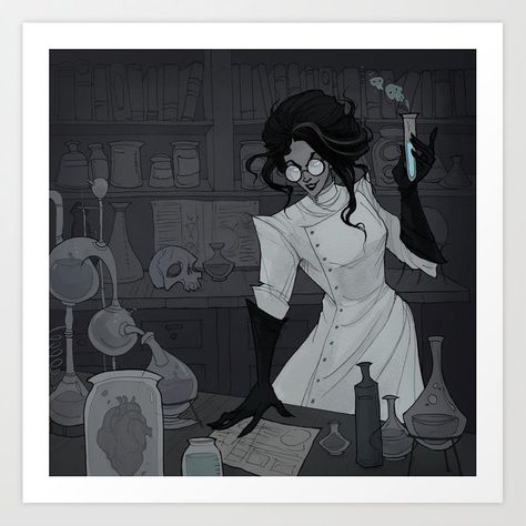 Ravenloft Art, Isometric Perspective, Abigail Larson, Poses References, Mad Scientist, Arte Horror, Gothic Art, Dieselpunk, The Villain