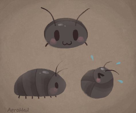 Roly Polies are cute by https://www.deviantart.com/aer0hail on @DeviantArt Poly Drawing, Pill Bugs, Bug Cartoon, Beetle Drawing, Bugs Drawing, Woodlice, Pill Bug, Doodle Bugs, Bug Tattoo