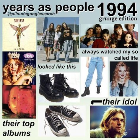 Grunge 1994 | If Countries Were People | Know Your Meme 90s Rock Fashion, 1990s Fashion Grunge, Grunge 1990s, 90s Grunge Outfits, 1990s Nostalgia, Unorganized Idea, Top Albums, 90s Fashion Grunge, 90s Grunge